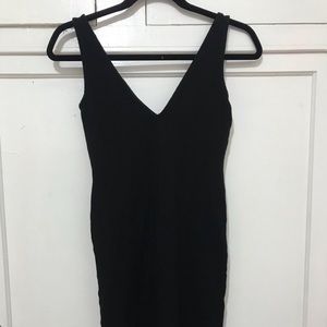 Black Midi Bodycon Dress